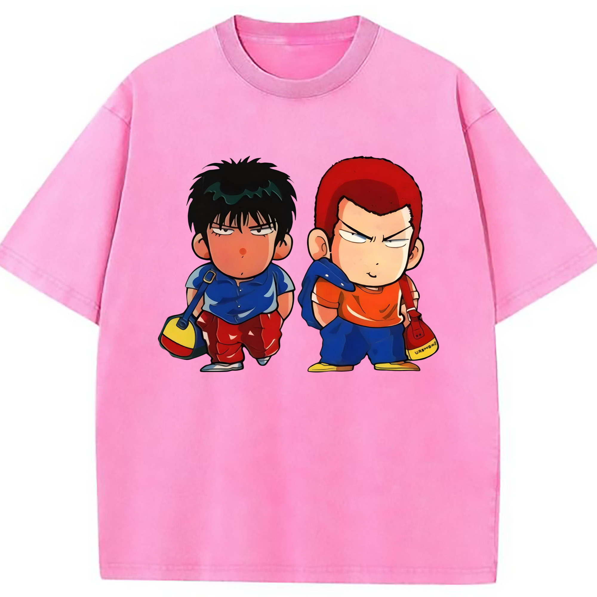 （画像用） SLAM DUNK／スラムダンク 綿100% ヴィンテージ風 半袖Tシャツ（フロントプリント）